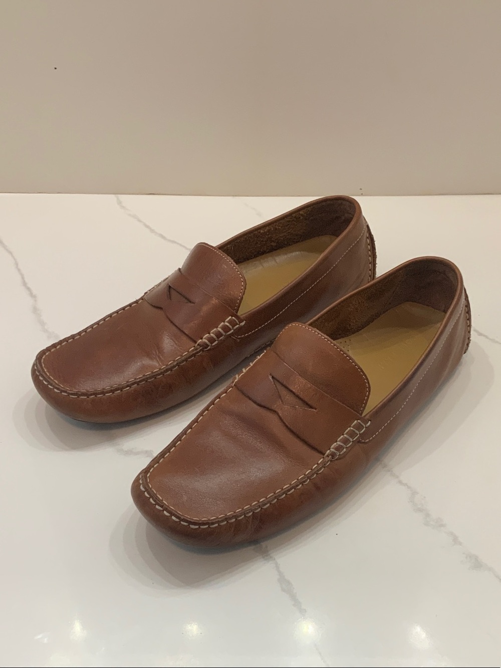 Cole Haan Brown Leather Penny Loafers
